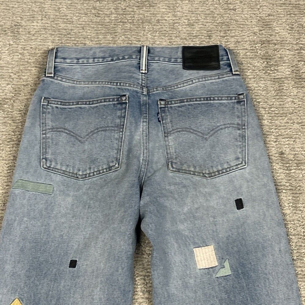 Levi's Japanese Selvedge Column Jeans Womens 27x27 Embroidered Denim - Picture 9 of 11